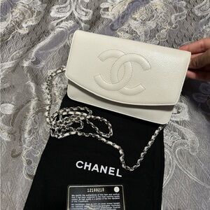 CHANEL White Caviar Timeless CC WOC